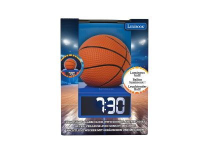 Lexibook Budík Basketbal se svítícím míčem