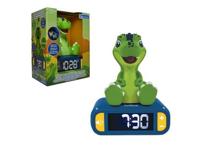 Lexibook Budík Dinosaurus se svítící figurkou