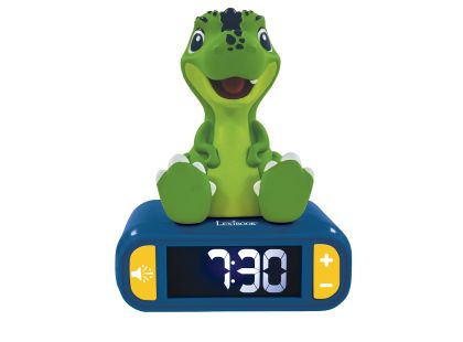 Lexibook Budík Dinosaurus se svítící figurkou