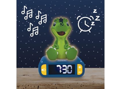 Lexibook Budík Dinosaurus se svítící figurkou