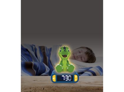 Lexibook Budík Dinosaurus se svítící figurkou