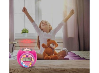 Lexibook Budík Disney princezny se stropním projektorem