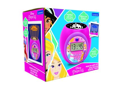 Lexibook Budík Disney princezny se stropním projektorem
