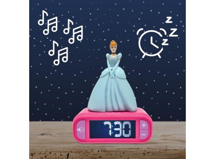 Lexibook Budík Disney princezny se svítící figurkou