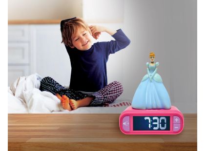 Lexibook Budík Disney princezny se svítící figurkou