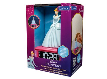 Lexibook Budík Disney princezny se svítící figurkou