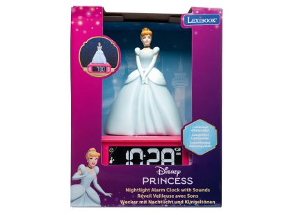 Lexibook Budík Disney princezny se svítící figurkou