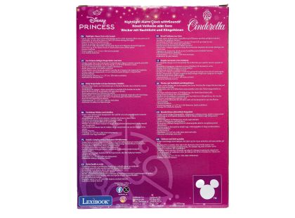 Lexibook Budík Disney princezny se svítící figurkou