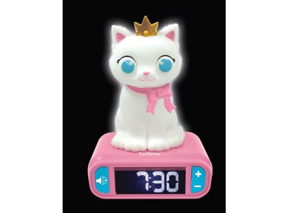 Lexibook Budík Kočička se svítící figurkou