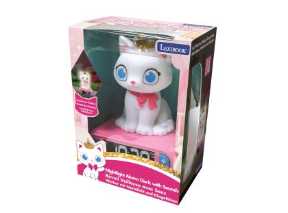 Lexibook Budík Kočička se svítící figurkou