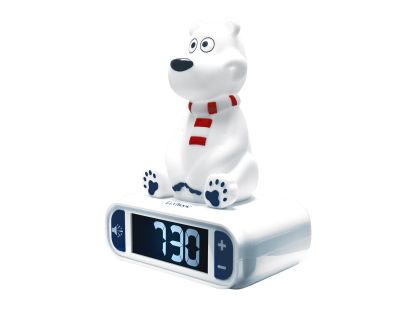 Lexibook Budík lední medvěd se svítící figurkou