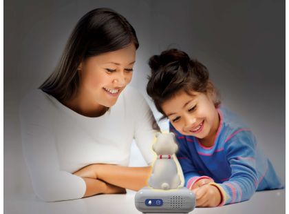 Lexibook Budík lední medvěd se svítící figurkou