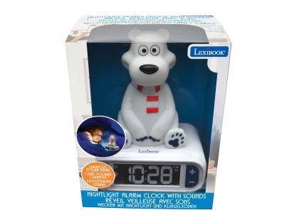 Lexibook Budík lední medvěd se svítící figurkou