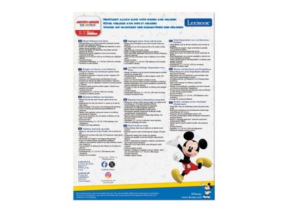 Lexibook Budík Mickey se svítící figurkou