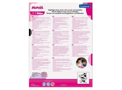 Lexibook Budík Minnie se svítící figurkou