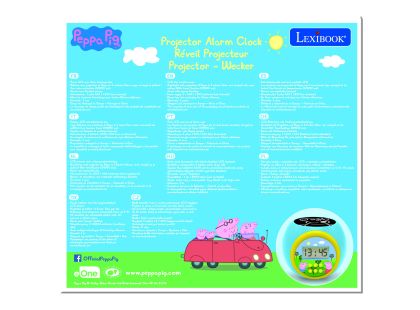 Lexibook Budík Prasátko Peppa se stropním projektorem