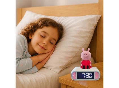 Lexibook Budík Prasátko Peppa se svítící figurkou