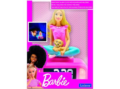 Lexibook Budík s nočním 3D světlem Barbie