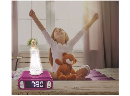 Lexibook Budík s nočním 3D světlem Ledové království Elsa - Poškozený obal