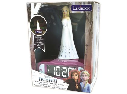 Lexibook Budík s nočním 3D světlem Ledové království Elsa - Poškozený obal