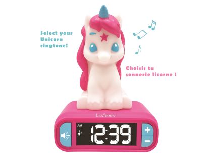 Lexibook Budík se svítící figurkou Jednorožec