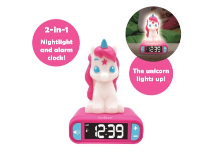 Lexibook Budík se svítící figurkou Jednorožec