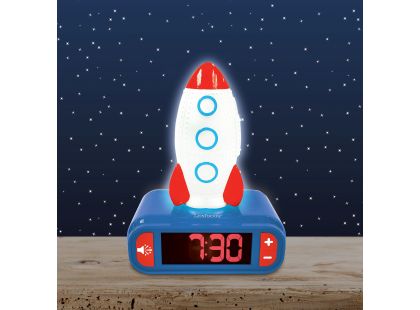 Lexibook Budík se svítící raketou