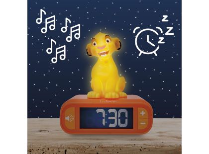 Lexibook Budík Simba se svítící figurkou