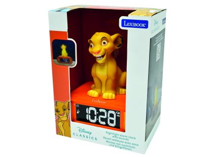 Lexibook Budík Simba se svítící figurkou