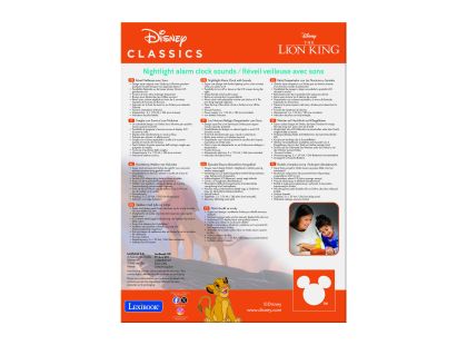 Lexibook Budík Simba se svítící figurkou