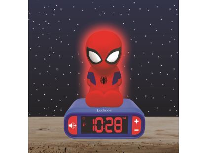 Lexibook Budík Spiderman se svítící figurkou