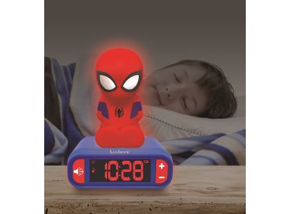 Lexibook Budík Spiderman se svítící figurkou
