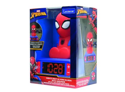 Lexibook Budík Spiderman se svítící figurkou