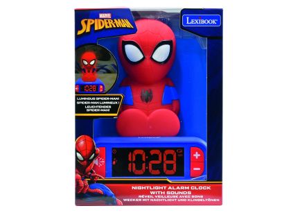 Lexibook Budík Spiderman se svítící figurkou