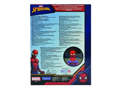Lexibook Budík Spiderman se svítící figurkou