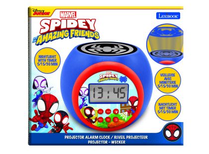 Lexibook Budík Spidey se stropním projektorem