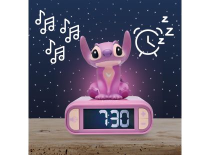 Lexibook Budík Stitch Angel se svítící figurkou