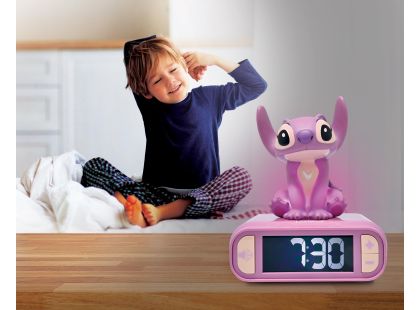 Lexibook Budík Stitch Angel se svítící figurkou