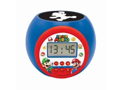 Lexibook Budík Super Mario se stropním projektorem