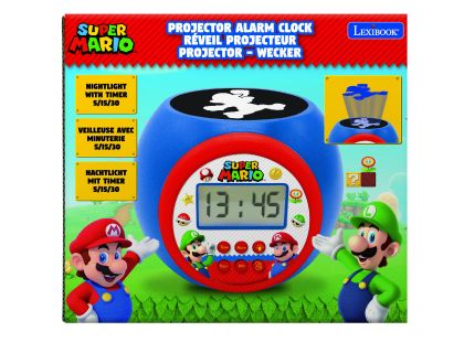 Lexibook Budík Super Mario se stropním projektorem