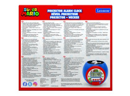 Lexibook Budík Super Mario se stropním projektorem