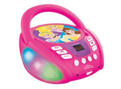 Lexibook CD přehrávač Disney princezny s bluetooth a světelnými efekty