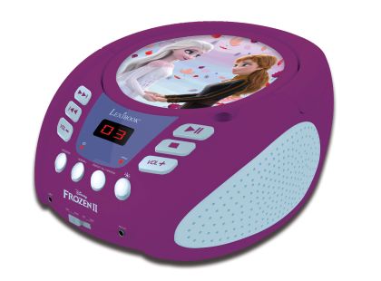 Lexibook CD přehrávač Frozen s bluetooth a světelnými efekty
