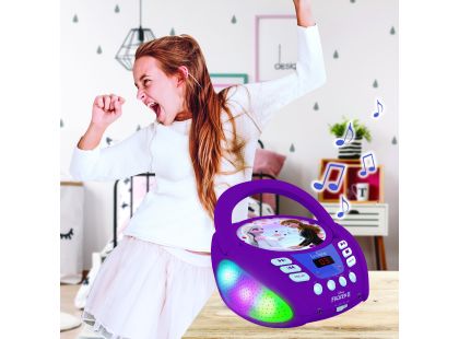 Lexibook CD přehrávač Frozen s bluetooth a světelnými efekty