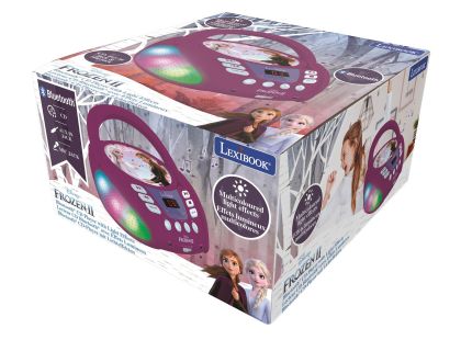 Lexibook CD přehrávač Frozen s bluetooth a světelnými efekty