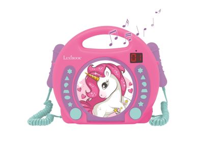 Lexibook CD přehrávač Jednorožec se 2 mikrofony