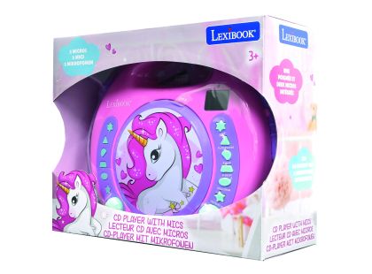 Lexibook CD přehrávač Jednorožec se 2 mikrofony