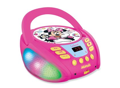 Lexibook CD přehrávač Minnie s bluetooth a světelnými efekty