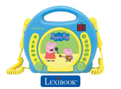 Lexibook CD přehrávač Prasátko Peppa se 2 mikrofony