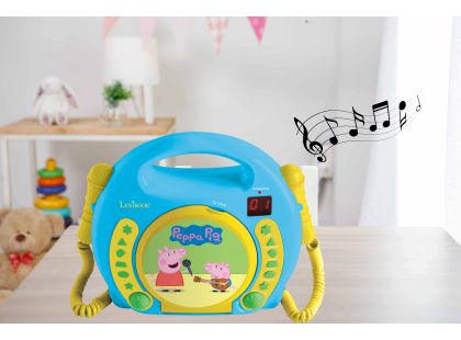 Lexibook CD přehrávač Prasátko Peppa se 2 mikrofony